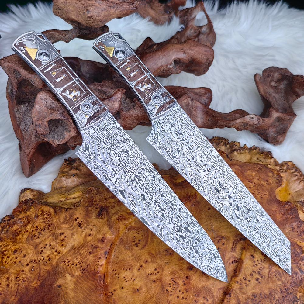 Custom Hand-engraved Chef Knife