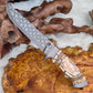 Mosaic Damascus Hunter with Mammoth Tooth