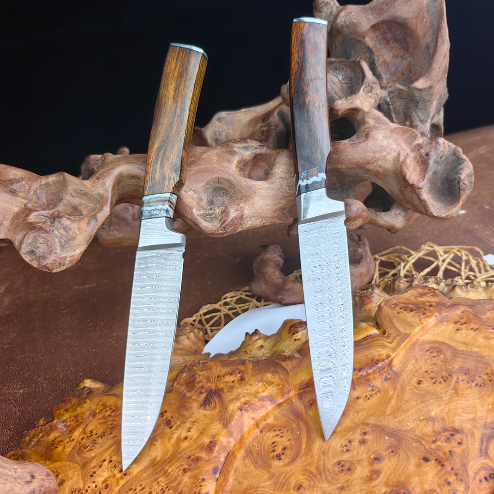 Integrated Forging Camp Knife with Desert Ironwood